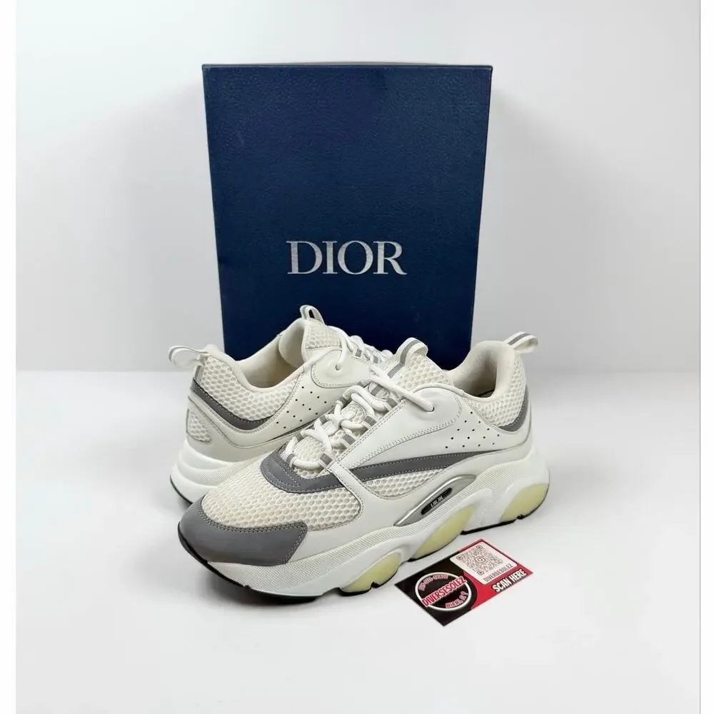 Size 44EU/11US - Dior B22 White Silver Sneakers